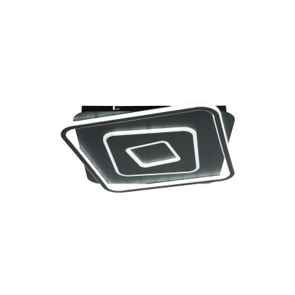 Brilagi - Plafonieră LED dimmabilă IRIS LED/98W/230V 3000-6000K 50x50 cm neagră + telecomandă