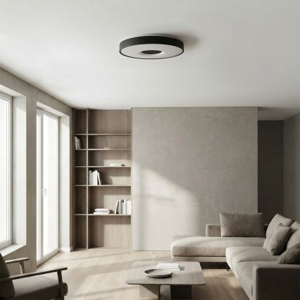Brilagi - Plafonier LED dimabil JAMIS LED/48W/230V 3000-6500K Ø 39 cm negru + telecomandă