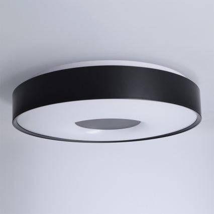 Brilagi - Plafonier LED dimabil JAMIS LED/48W/230V 3000-6500K Ø 39 cm negru + telecomandă