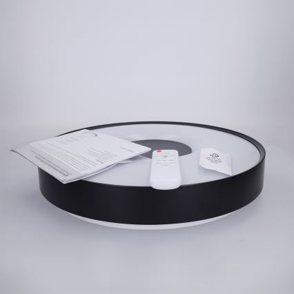 Brilagi - Plafonier LED dimabil JAMIS LED/48W/230V 3000-6500K Ø 39 cm negru + telecomandă
