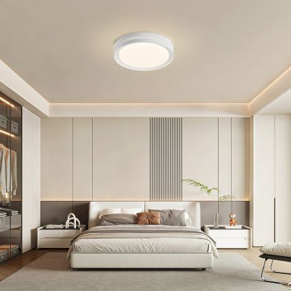 Brilagi - Plafonieră LED dimabilă KREON LED/54W/230V 3000-6000K, albă, Ø 38 cm + telecomandă