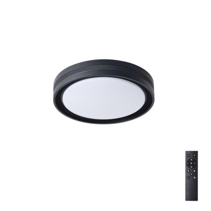 Brilagi - Plafonieră LED dimabilă KREON LED/54W/230V 3000-6000K neagră Ø 38 cm + telecomandă