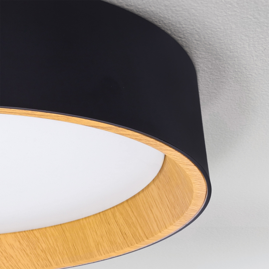 Brilagi - Plafonieră LED dimabilă LARIOS LED/72W/230V 3000-6500K neagră Ø 59 cm + telecomandă