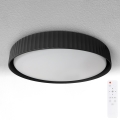 Brilagi - Plafonieră LED dimabilă LUCIA, 48 W, 230 V, 3000–6500 K, diametru 41 cm, negru + telecomandă inclusă