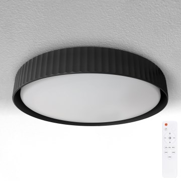 Brilagi - Plafonieră LED dimabilă LUCIA, 48 W, 230 V, 3000–6500 K, diametru 41 cm, negru + telecomandă inclusă