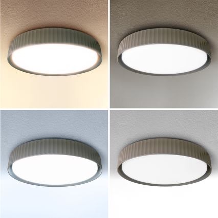 Brilagi - Plafonieră LED dimmabilă LUCIA LED/48W/230V 3000-6500K Ø 41 cm taupe + telecomandă
