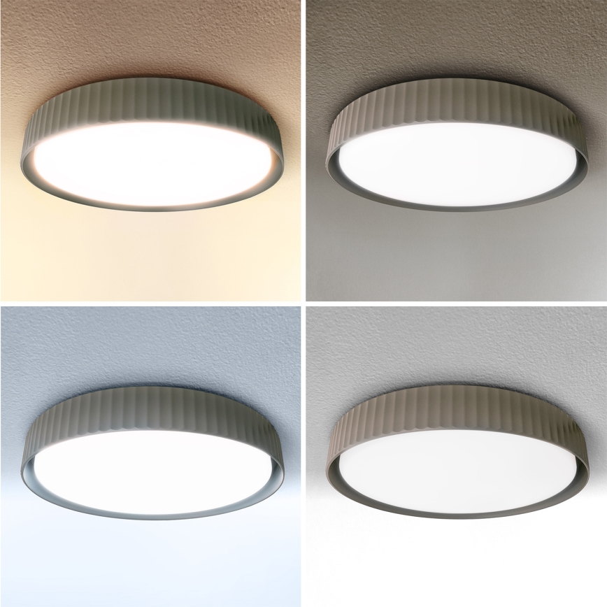 Brilagi - Plafonieră LED dimmabilă LUCIA LED/48W/230V 3000-6500K Ø 41 cm taupe + telecomandă