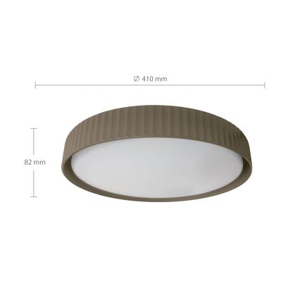 Brilagi - Plafonieră LED dimmabilă LUCIA LED/48W/230V 3000-6500K Ø 41 cm taupe + telecomandă