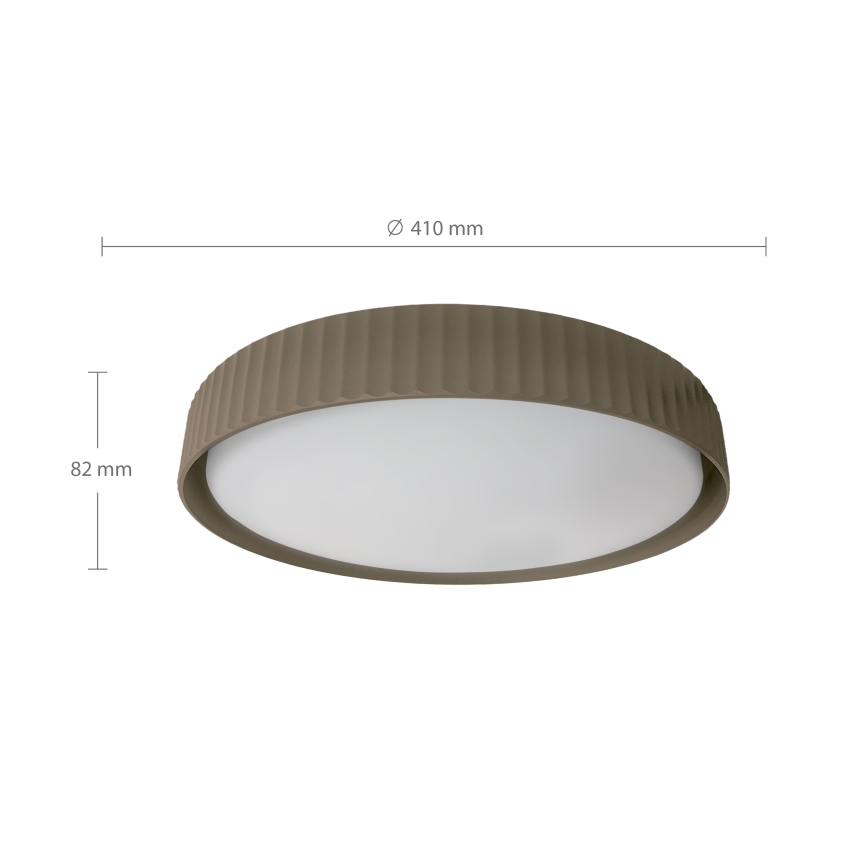 Brilagi - Plafonieră LED dimmabilă LUCIA LED/48W/230V 3000-6500K Ø 41 cm taupe + telecomandă