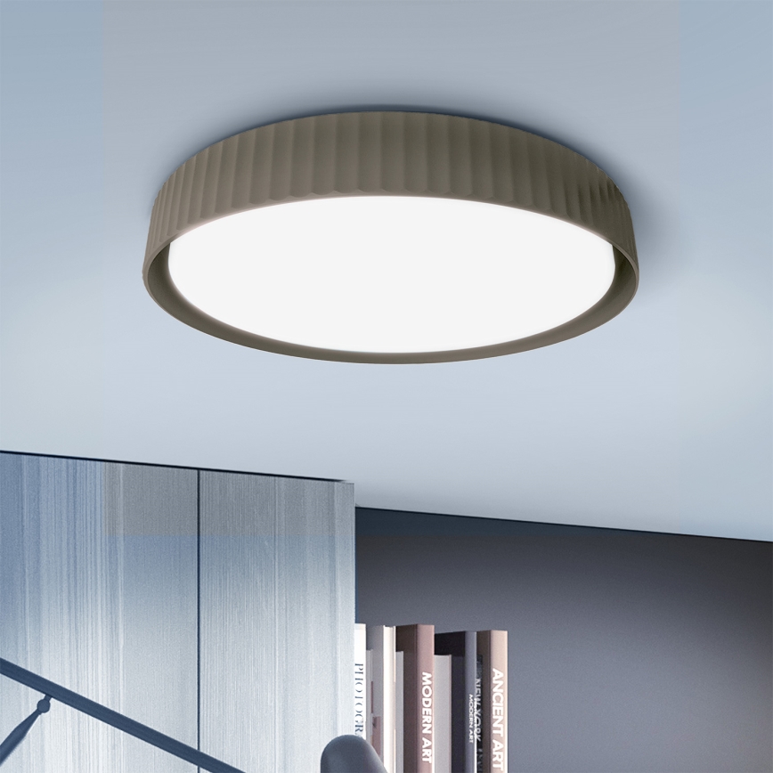 Brilagi - Plafonieră LED dimabilă LUCIA LED/60W/230V 3000-6500K Ø 59 cm taupe + telecomandă