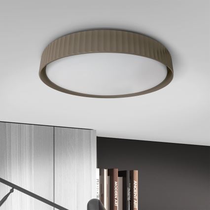 Brilagi - Plafonieră LED dimabilă LUCIA LED/60W/230V 3000-6500K Ø 59 cm taupe + telecomandă