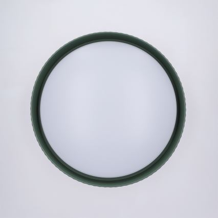 Brilagi - Plafonieră LED dimabilă LUCIA, 48W, 230V, 3000–6500K, Ø 41 cm, verde + telecomandă