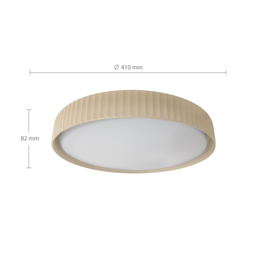 Brilagi - Plafonieră LED reglabilă LUCIA LED/48W/230V 3000-6500K Ø 41 cm bej + telecomandă