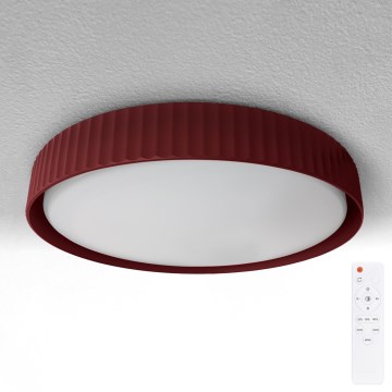 Brilagi - Plafonieră LED dimabilă LUCIA LED/60W/230V 3000-6500K Ø59 cm roșie + telecomandă