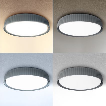 Brilagi - Plafonieră LED dimabilă LUCIA LED/60W/230V 3000-6500K Ø 59 cm gri + telecomandă
