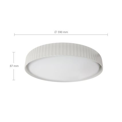 Brilagi - Plafonieră LED dimabilă LUCIA LED/60W/230V 3000–6500K Ø 59 cm albă + telecomandă