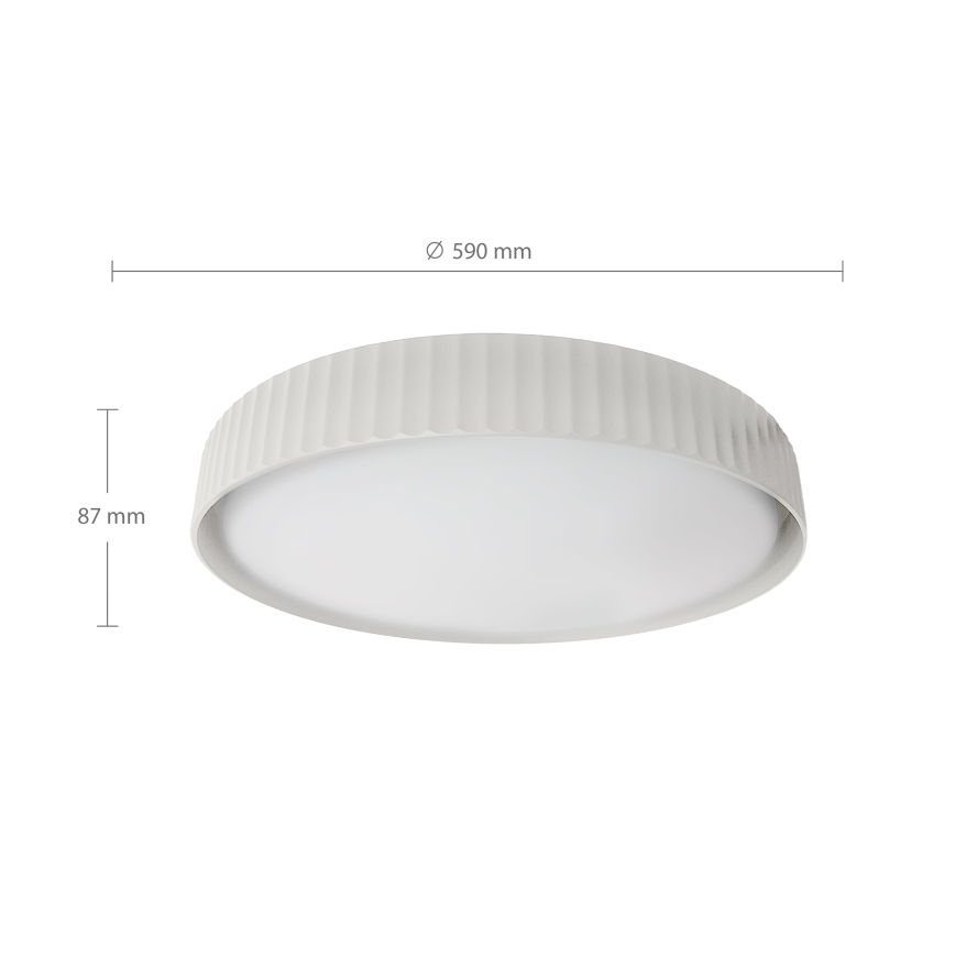 Brilagi - Plafonieră LED dimabilă LUCIA LED/60W/230V 3000–6500K Ø 59 cm albă + telecomandă