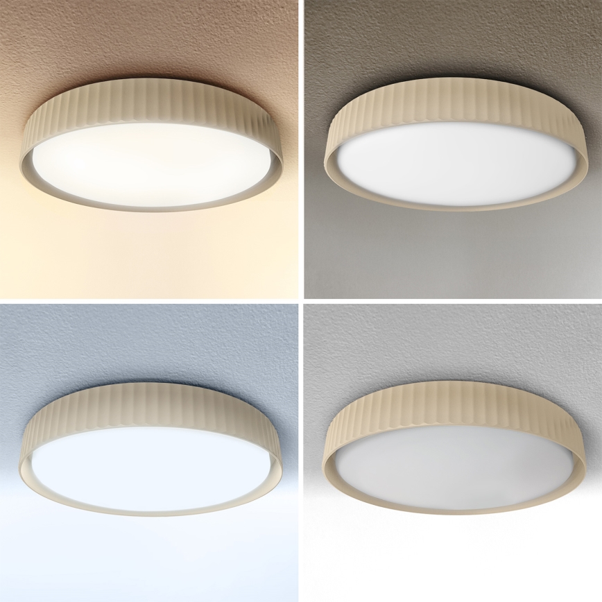 Brilagi - Plafonieră LED dimmabilă LUCIA LED/60W/230V 3000-6500K Ø 59 cm bej + telecomandă