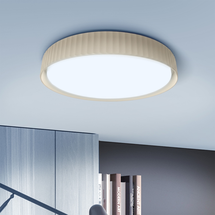 Brilagi - Plafonieră LED dimmabilă LUCIA LED/60W/230V 3000-6500K Ø 59 cm bej + telecomandă
