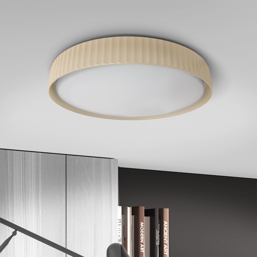 Brilagi - Plafonieră LED dimmabilă LUCIA LED/60W/230V 3000-6500K Ø 59 cm bej + telecomandă