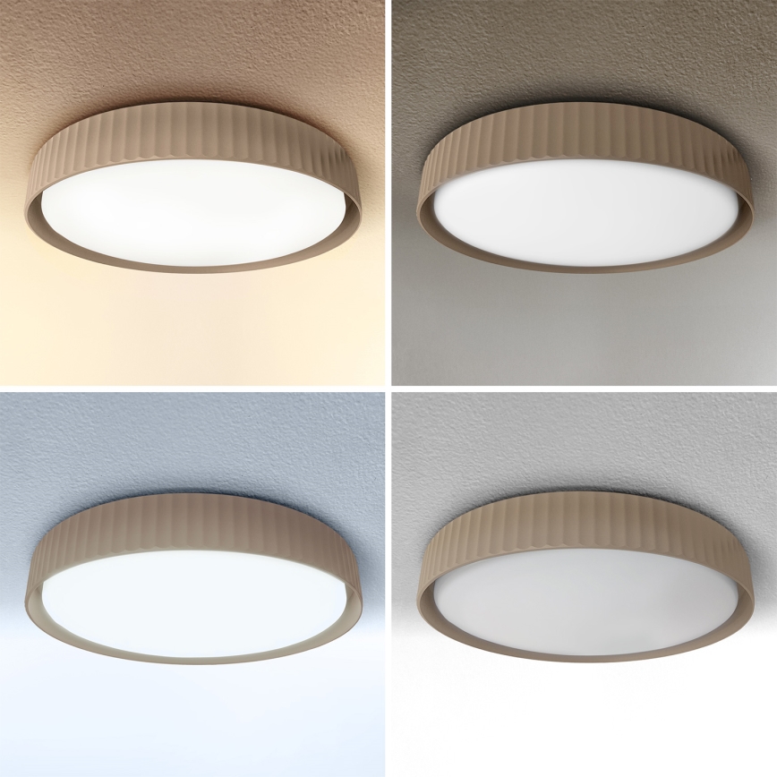 Brilagi - Plafonieră LED dimmabilă LUCIA LED/60W/230V 3000-6500K Ø 59 cm maro + telecomandă