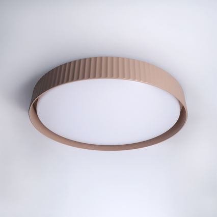 Brilagi - Lampă de tavan LED reglabilă LUCIA LED/60W/230V 3000-6500K Ø 59 cm maro + telecomandă