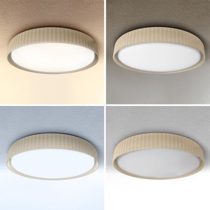 Brilagi - Plafonieră LED reglabilă LUCIA LED/60W/230V 3000-6500K Ø 59 cm bej + telecomandă