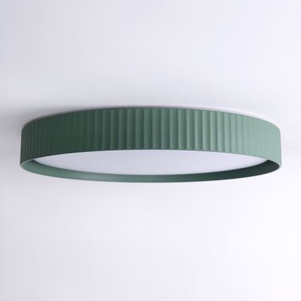 Brilagi - Lampă de tavan LED dimabilă LUCIA LED/60W/230V 3000-6500K Ø 59 cm verde + telecomandă