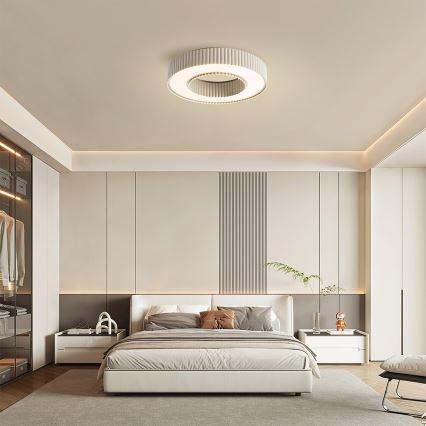 Brilagi - Plafonieră LED dimabilă LUMIX, 48W, 230V, 3000–6000K, bej, Ø 50 cm, cu telecomandă