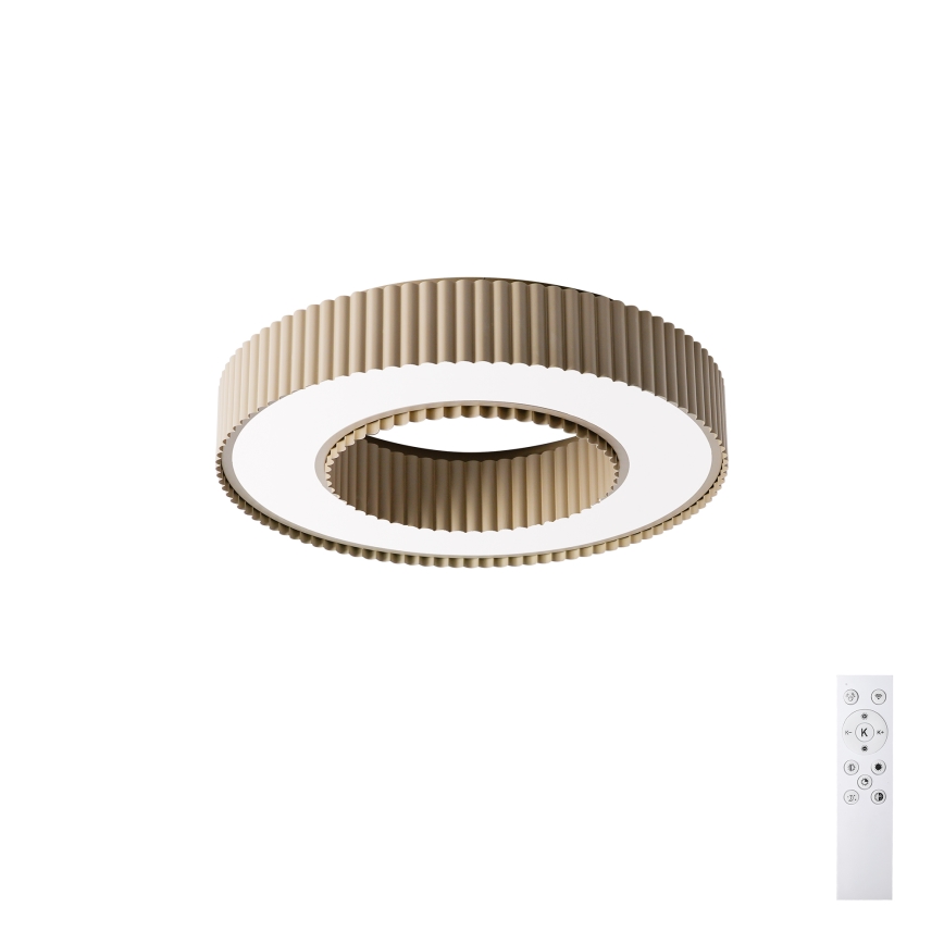 Brilagi - Plafonieră LED dimabilă LUMIX, 48W, 230V, 3000–6000K, bej, Ø 50 cm, cu telecomandă