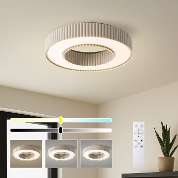 Brilagi - Plafonieră LED dimabilă LUMIX, 48W, 230V, 3000–6000K, bej, Ø 50 cm, cu telecomandă