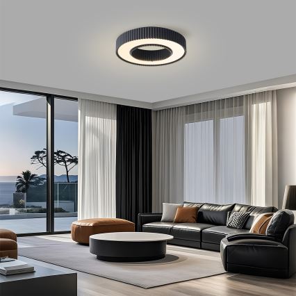 Brilagi - Plafonieră LED dimabilă LUMIX, LED/48W/230V, 3000-6000K, negru, Ø 50 cm + telecomandă inclusă