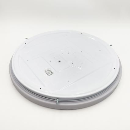 Brilagi - Plafonieră LED dimabilă MANAROLA SMART, 36 W, 230 V, 3000–6000K, Wi‑Fi Tuya Beacon, Ø 51 cm, stejar + telecomandă