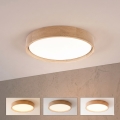 BRILAGI - Plafonieră LED dimabilă MANAROLA SMART STARS 24W/230V 3000–6000K Wi-Fi Tuya Beacon Ø 41 cm stejar, cu telecomandă