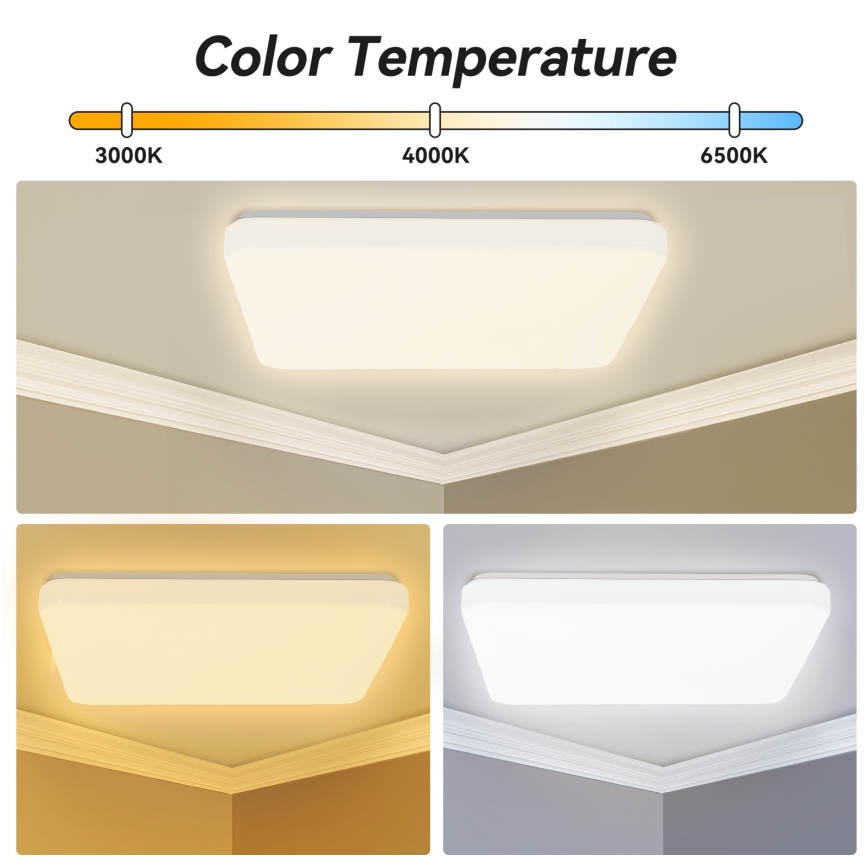 Brilagi - Plafonieră LED dimabilă MILKY WAY LED/24W/230V 3000-6500K 37x37 cm + telecomandă
