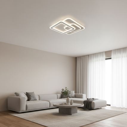 Brilagi - Plafonieră LED modernă reglabilă LED/80W/230V 3000-6000K 52,5x52,5 cm + telecomandă