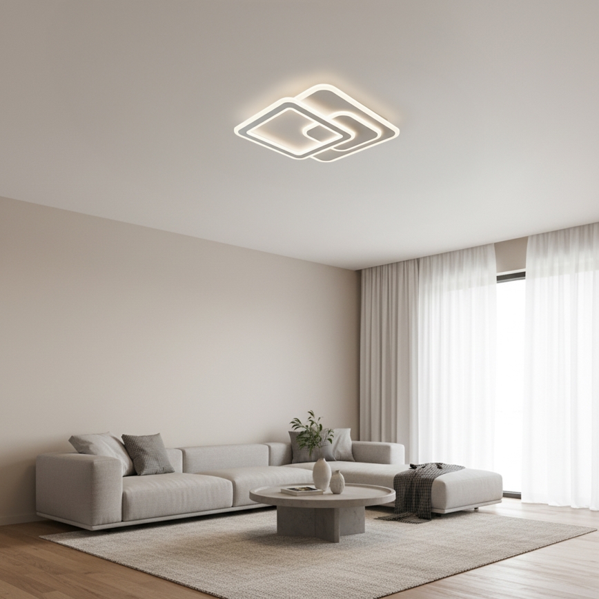 Brilagi - Plafonieră LED modernă reglabilă LED/80W/230V 3000-6000K 52,5x52,5 cm + telecomandă