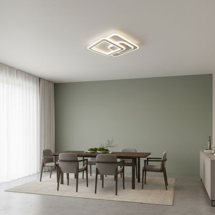 Brilagi - Plafonieră LED modernă reglabilă LED/80W/230V 3000-6000K 52,5x52,5 cm + telecomandă