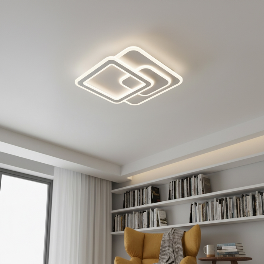 Brilagi - Plafonieră LED modernă reglabilă LED/80W/230V 3000-6000K 52,5x52,5 cm + telecomandă