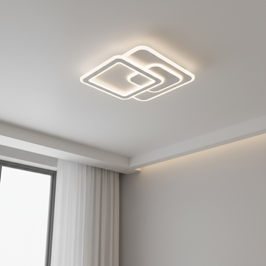 Brilagi - Plafonieră LED modernă reglabilă LED/80W/230V 3000-6000K 52,5x52,5 cm + telecomandă