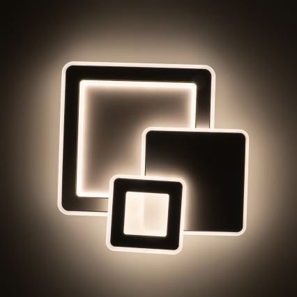 Brilagi - Plafonieră LED MODERN, dimabilă, 93 W, 230 V, 3000-6000 K, 48,5 x 48,5 cm + telecomandă