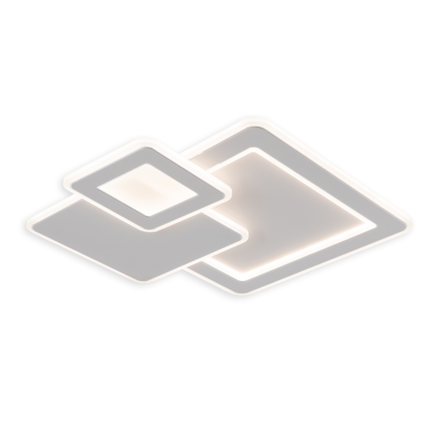 Brilagi - Plafonieră LED MODERN, dimabilă, 93 W, 230 V, 3000-6000 K, 48,5 x 48,5 cm + telecomandă