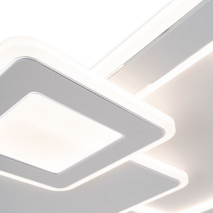 Brilagi - Plafonieră LED MODERN, dimabilă, 93 W, 230 V, 3000-6000 K, 48,5 x 48,5 cm + telecomandă