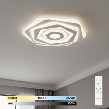 Brilagi - Plafonieră LED dimabilă modernă, 85W/230V, 3000-6000K, Ø 53 cm, cu telecomandă