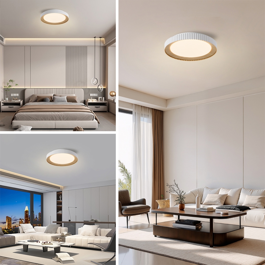 Brilagi - Plafonieră LED reglabilă NEXO 48W/230V 3000–6000K albă, diam. 43 cm + telecomandă