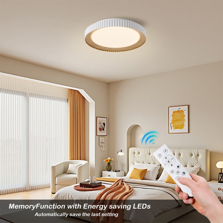 Brilagi - Plafonieră LED reglabilă NEXO 48W/230V 3000–6000K albă, diam. 43 cm + telecomandă