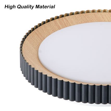 Brilagi - Plafonieră LED reglabilă NEXO, LED/48W/230V, 3000-6000K, neagră, Ø 43 cm + telecomandă