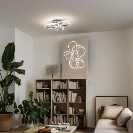 Brilagi - Plafonieră LED dimabilă ORBITS LED/50W/230V 3000-6500K neagră + telecomandă