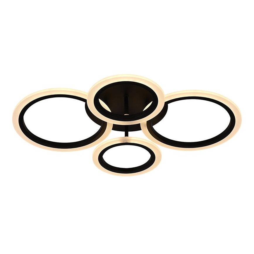 Brilagi - Plafonieră LED dimabilă ORBITS LED/50W/230V 3000-6500K neagră + telecomandă