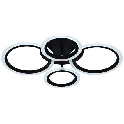 Brilagi - Plafonieră LED dimabilă ORBITS LED/50W/230V 3000-6500K neagră + telecomandă